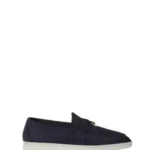 Loro Piana Summer Charms Walk Loafer Suede Ocean Heart